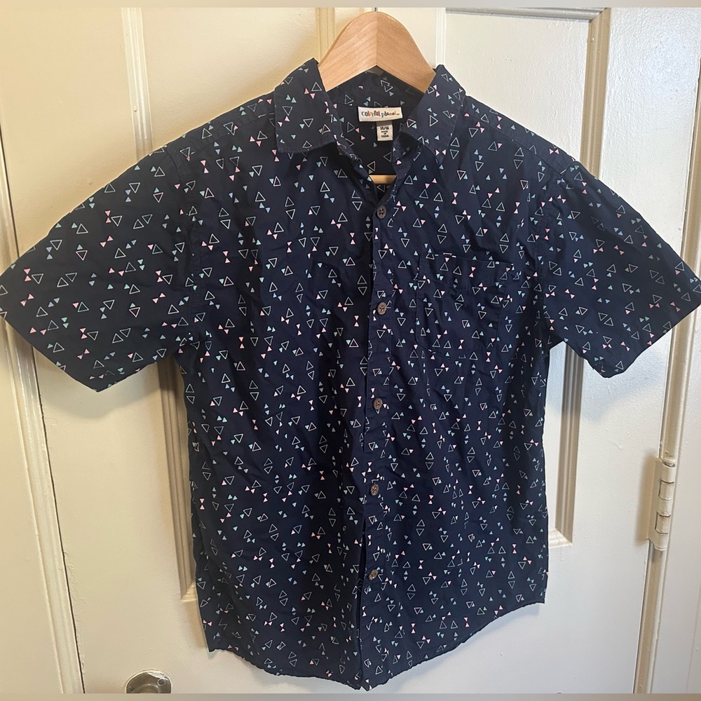 Colorful Planet button down